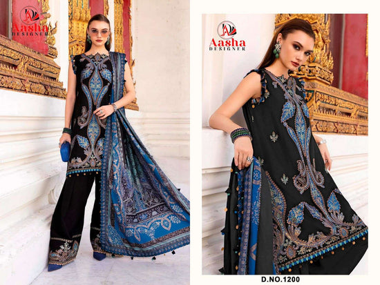 Aasha Designer 1195 To 1200 Pakistani Suit Wholesale Catalogue - Amrah Wholesale