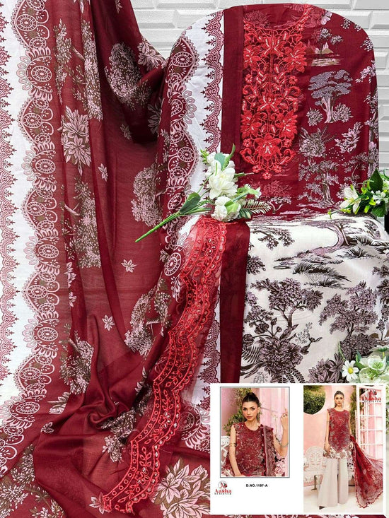 Aasha Designer 1197 Cotton Printed Dress Material - Amrah Wholesale
