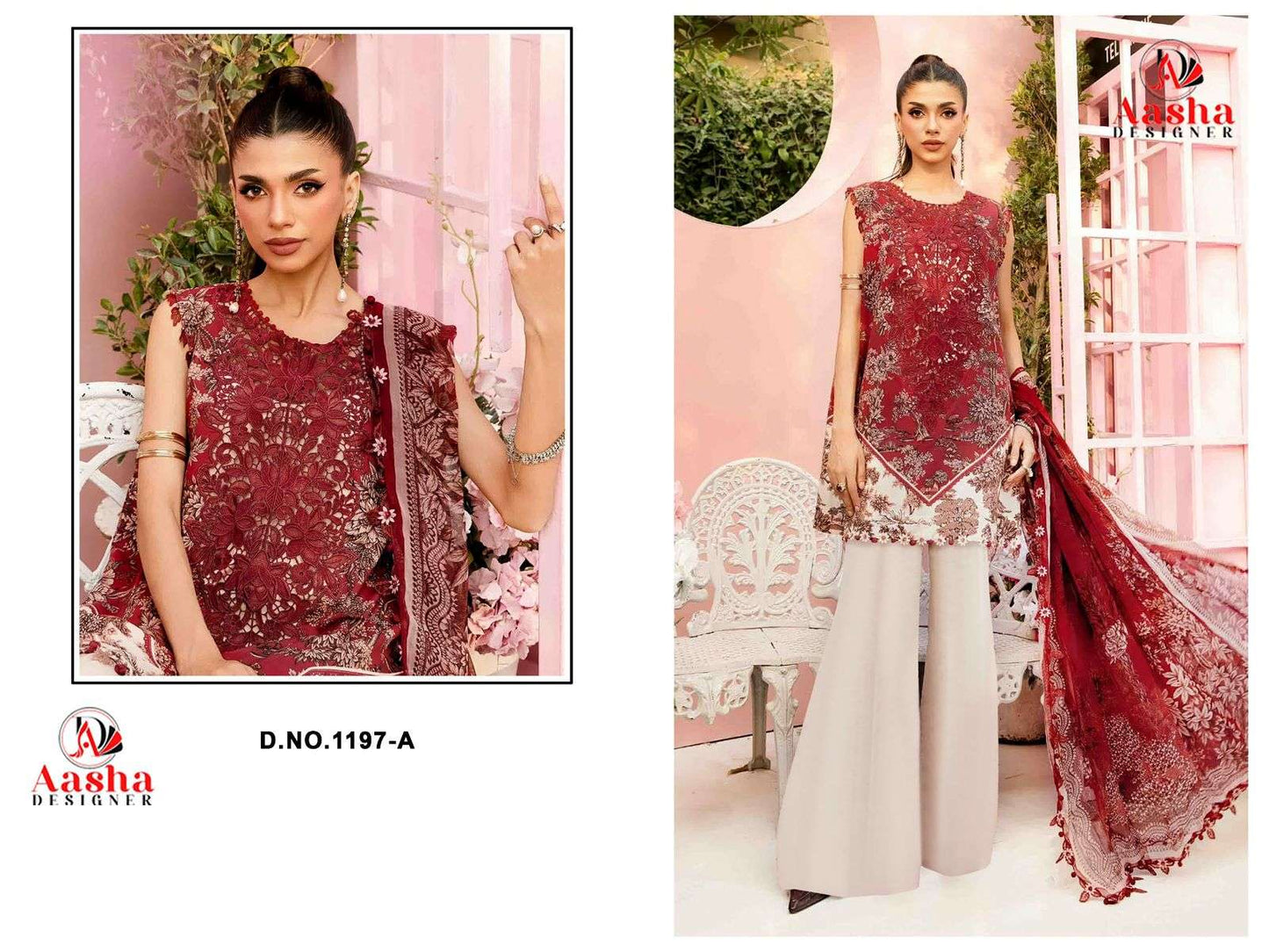 Aasha Designer 1197 Cotton Printed Dress Material - Amrah Wholesale