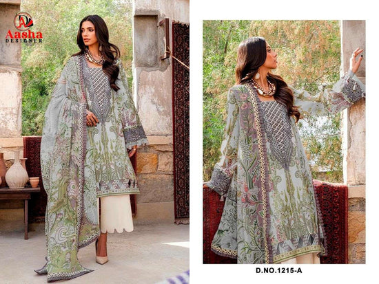 AASHA DESIGNER 1215 Premium Cotton Pakistani Dresses