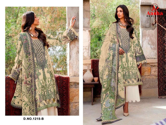 AASHA DESIGNER 1215 Premium Cotton Pakistani Dresses