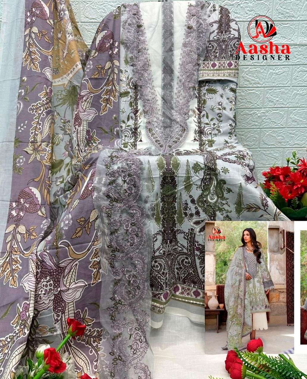 AASHA DESIGNER 1215 Premium Cotton Pakistani Dresses