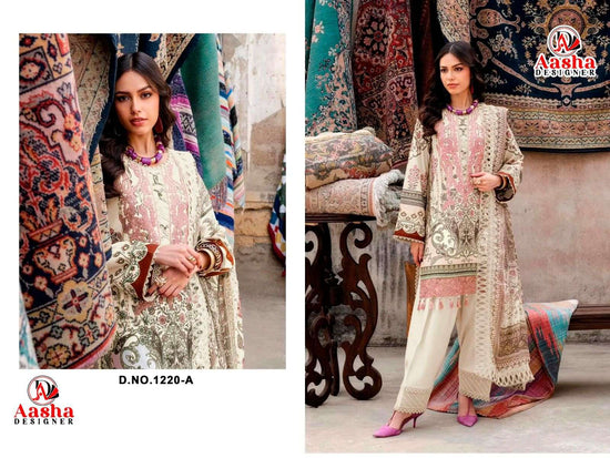 AASHA DESIGNER 1220 Cotton Printed Pakistani Suit - Amrah Wholesale