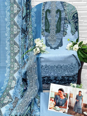 AASHA DESIGNER 1223 Cotton Semi Stitched Pakistani Suit - Amrah Wholesale