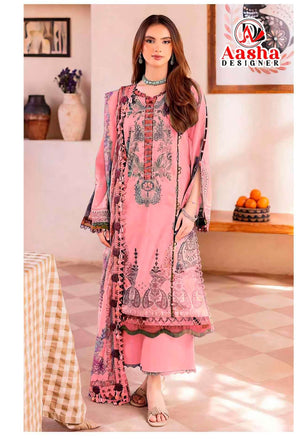 Aasha Designer 1230 Cotton Printed Pakistani Salwar Suit