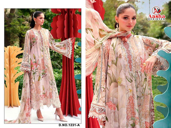 AASHA DESIGNER 1231 Cotton Printed Pakistani Salwar Suit
