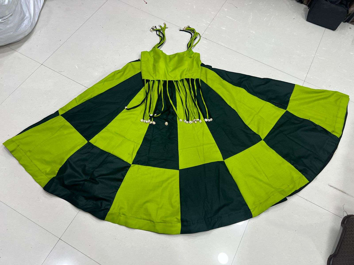 AAWIYA 7078 COLOUR Pure Cotton Kodi Work Lehenga