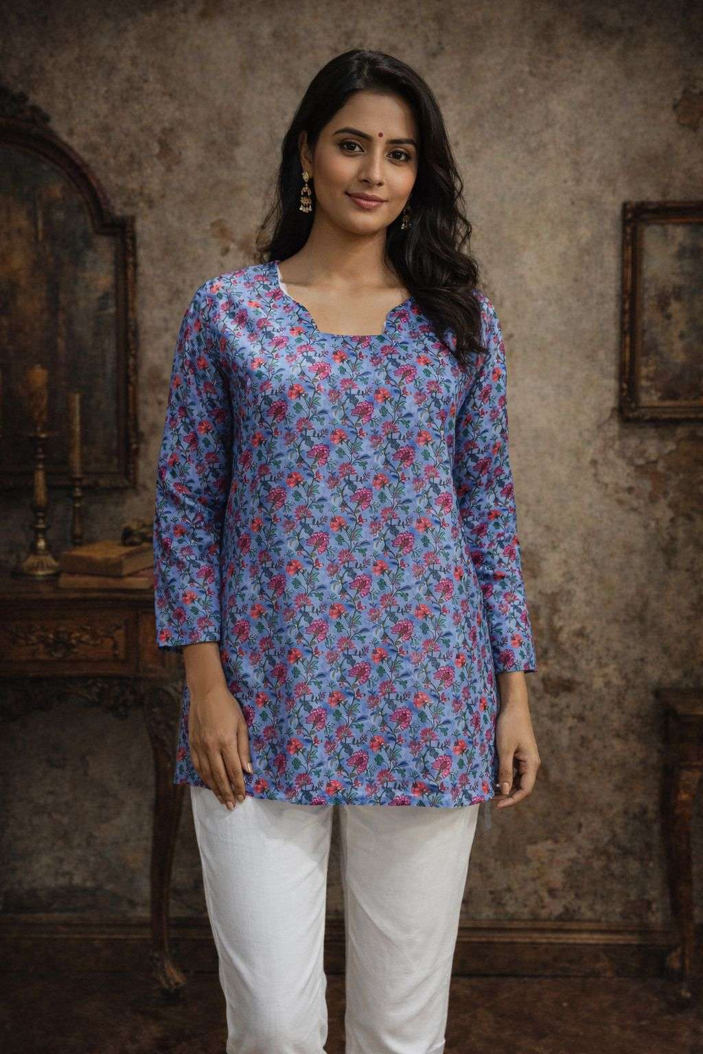 AAWIYA RJ - 15 Muslin Kurti Wholesale Surat India - Amrah Wholesale