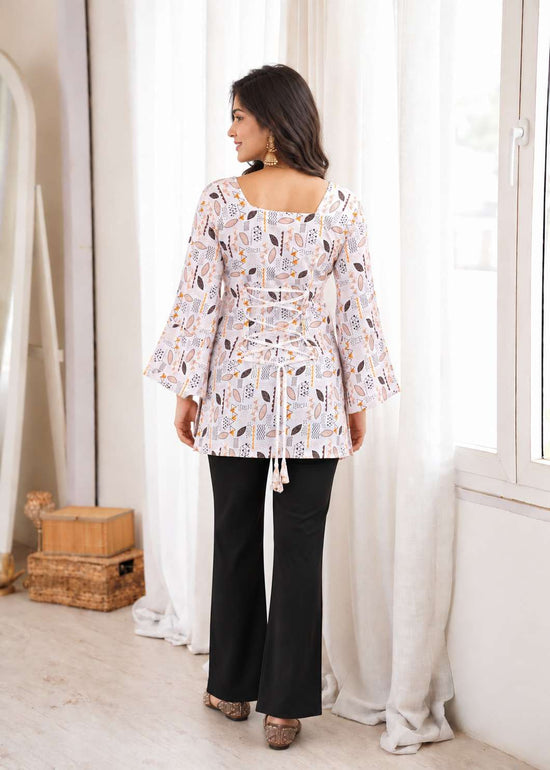 AAWIYA RJ-156 Rayon Printed Short Kurti