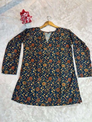 Aawiya RJ - 25 Muslin Kurti - Amrah Wholesale