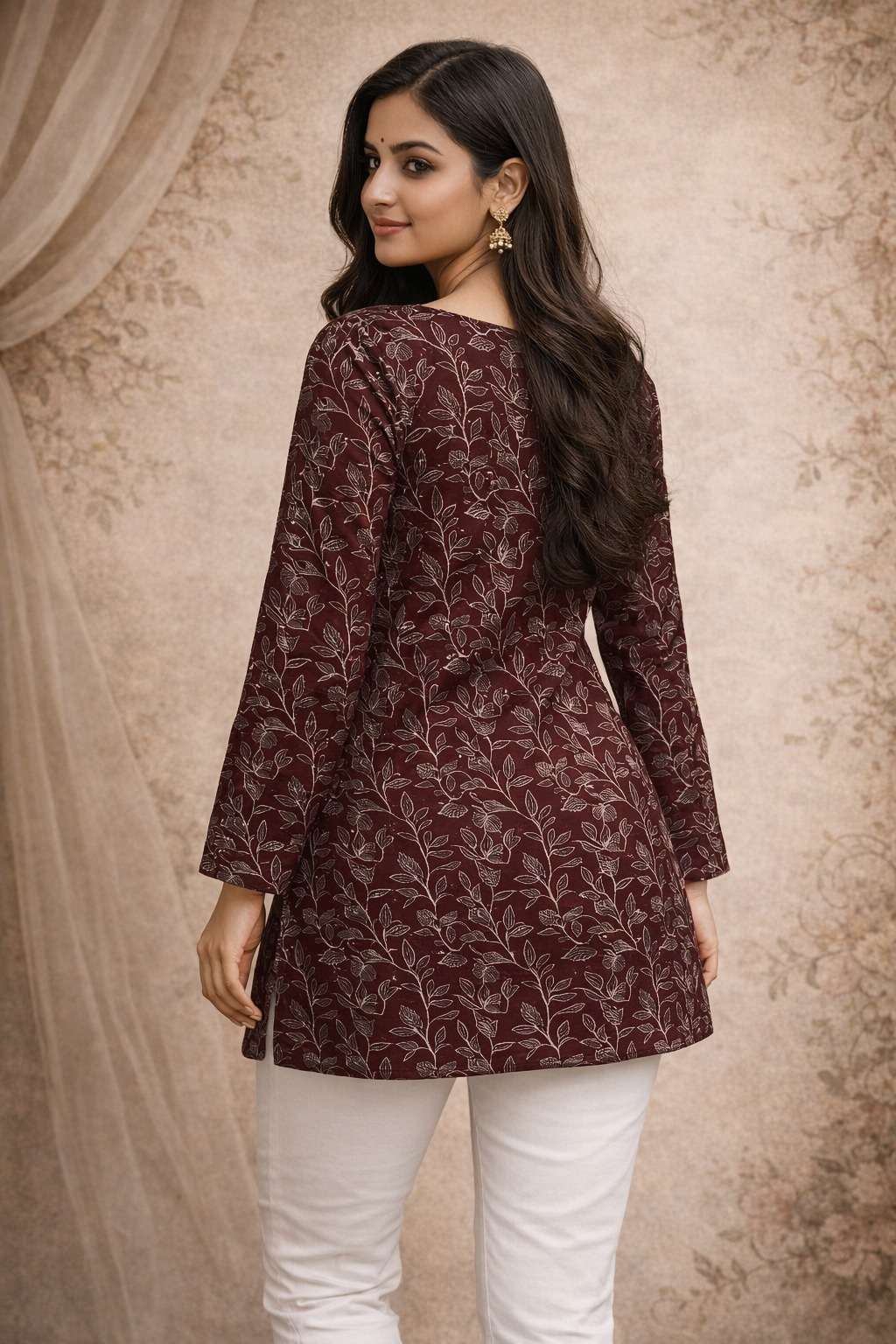 Aawiya RJ-33 Muslin Printed Kurti