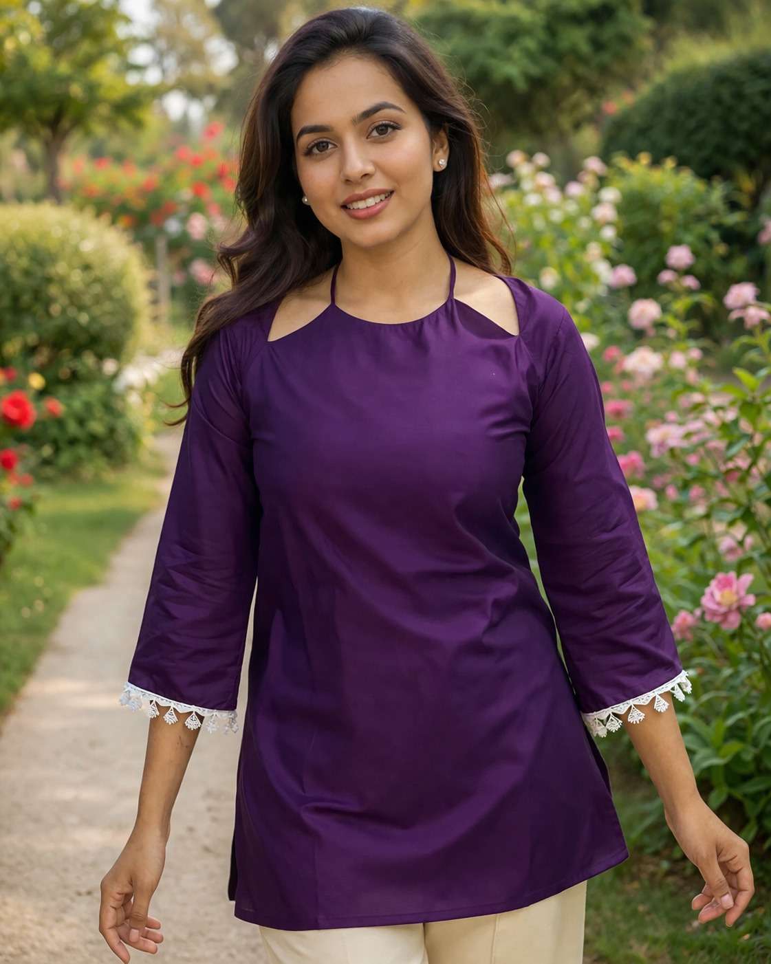 AAWIYA RJ-36 Roman Silk Stitched Kurti