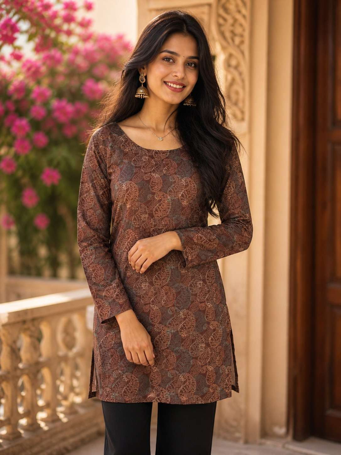 AAWIYA RJ-41 Rayon Digital Printed Stitched Kurti