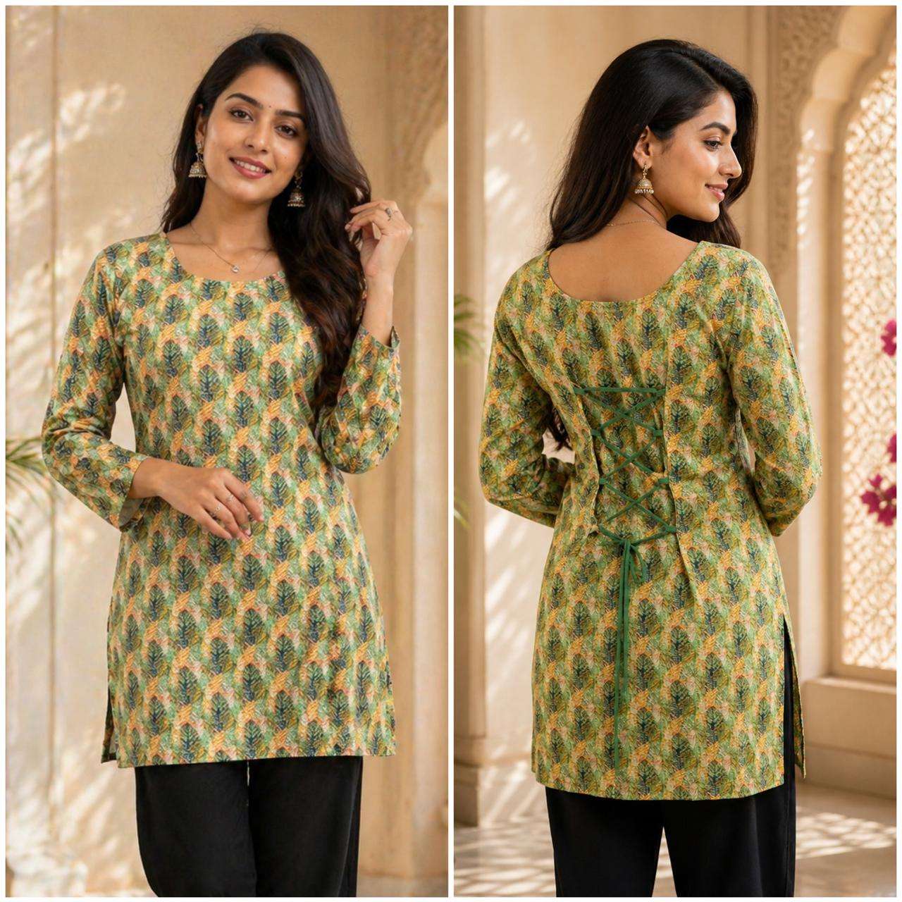AAWIYA RJ-48 Rayon Digital Printed Stitched Kurti