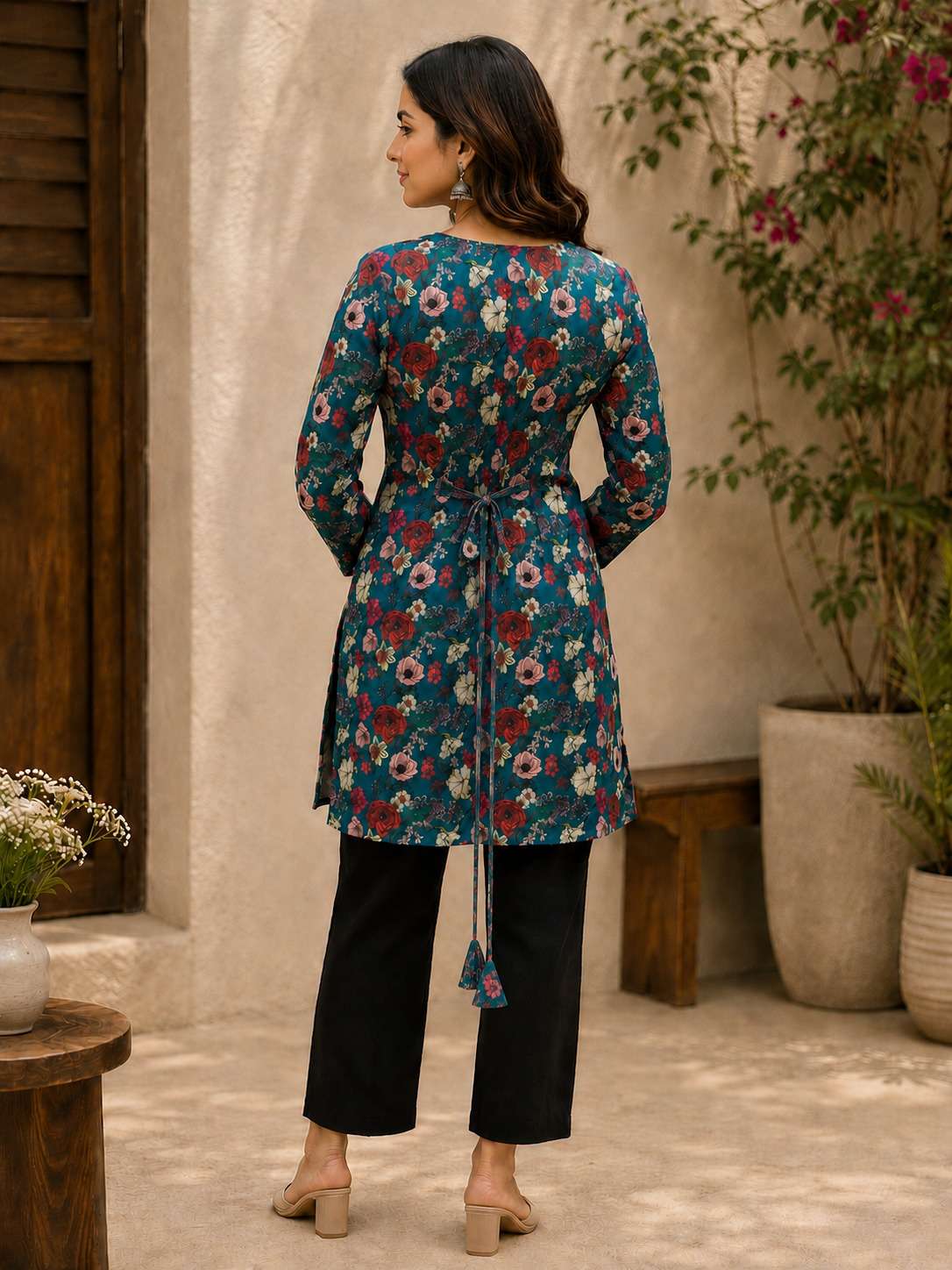 Aawiya RJ-49 Rayon Digital Printed Stitched Kurti