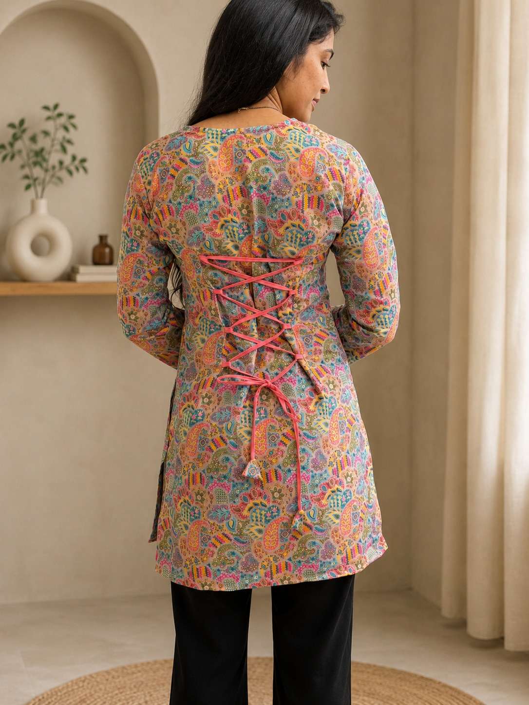AAWIYA RJ-50 Rayon Digital Printed Kurti