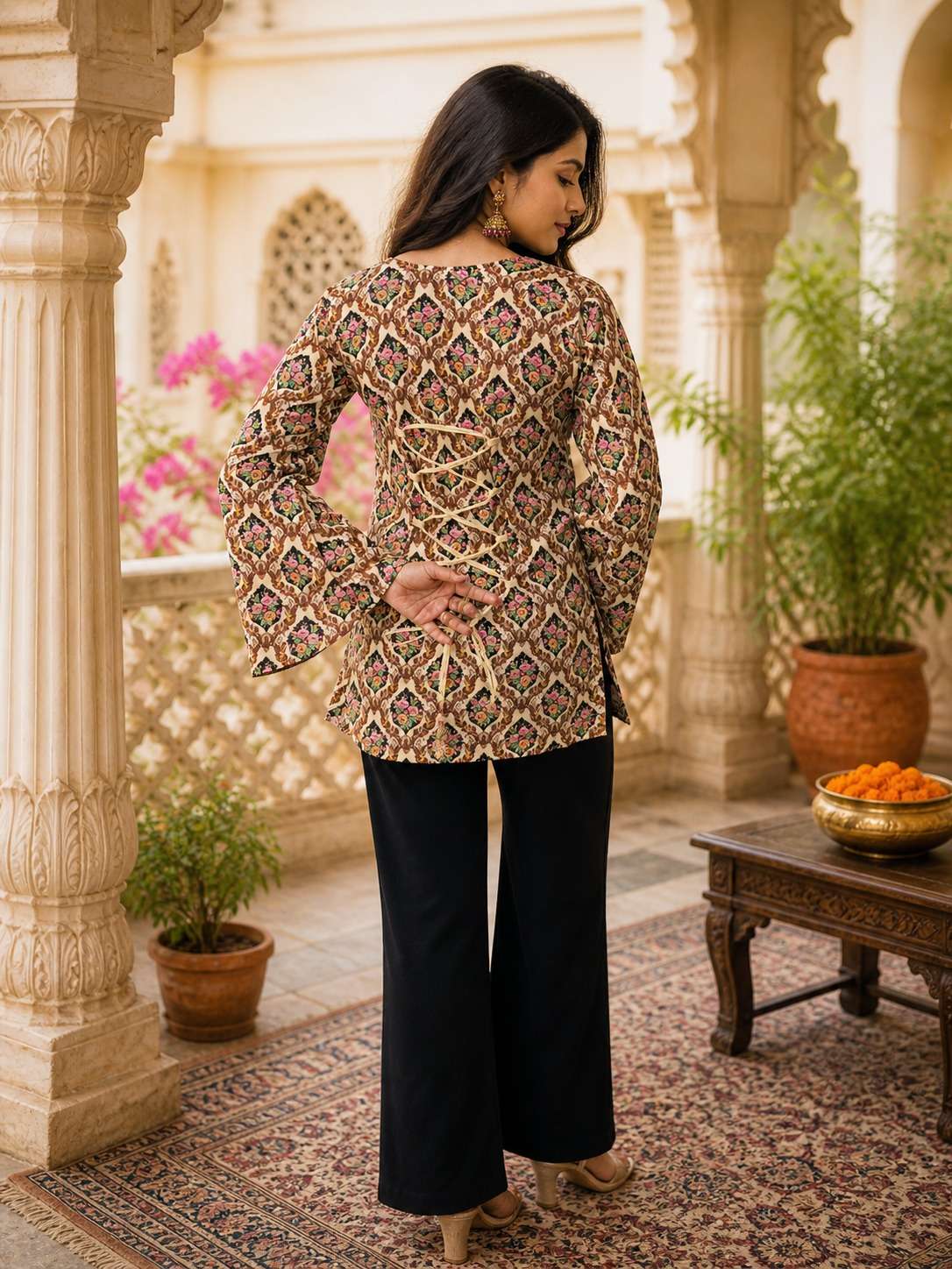 AAWIYA RJ-51 Rayon Digital Printed Stitched Kurti Wholesale
