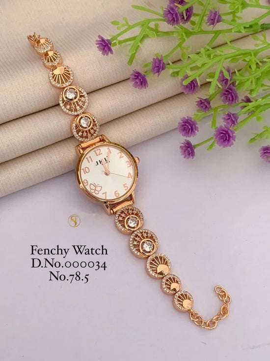 Ad Diamond Rose Gold Designer Watches 33 Ad Diamond Watch - Amrah Wholesale