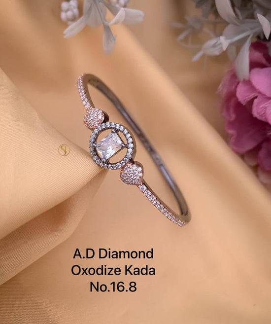 Ad Diamond Rose Gold Kada 18