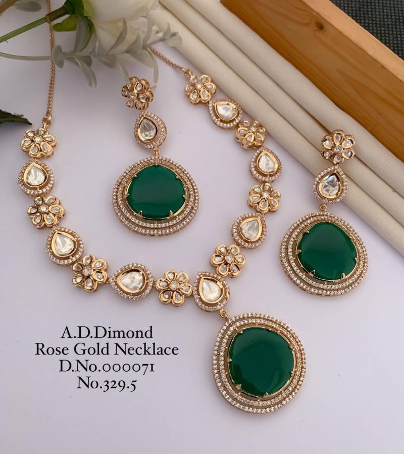 Ad Diamond Rose Gold Necklace 10