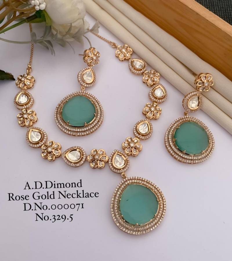 Ad Diamond Rose Gold Necklace 10