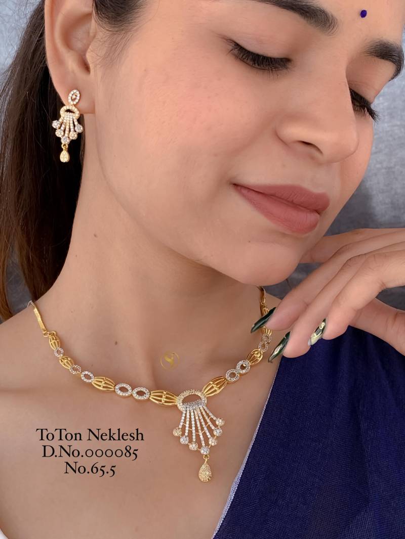 Ad Diamond Rose Gold Necklace 11