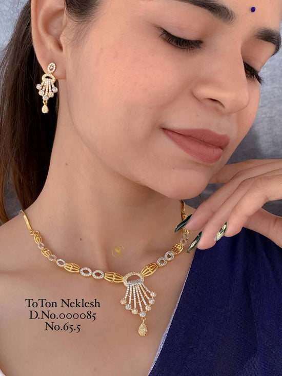 Ad Diamond Rose Gold Necklace 11