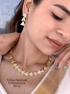 Ad Diamond Rose Gold Necklace 14