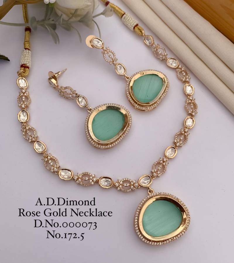 Ad Diamond Rose Gold Necklace 8