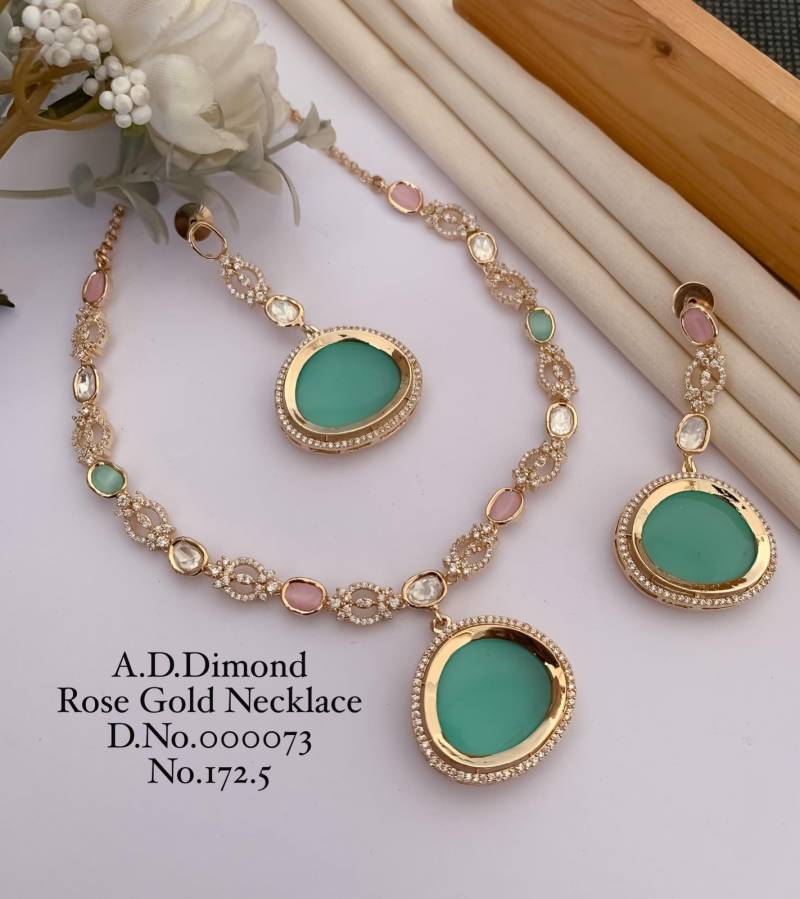 Ad Diamond Rose Gold Necklace 8