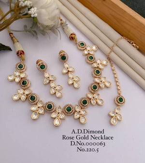 Ad Diamond Rose Gold Necklace 9
