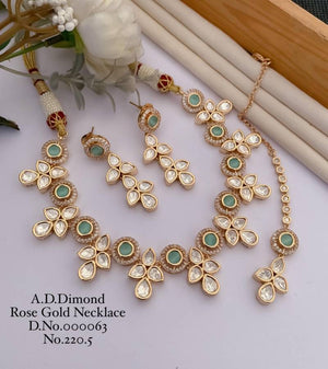 Ad Diamond Rose Gold Necklace 9