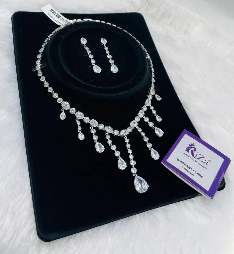 Ad Diamond Silver Necklace 25