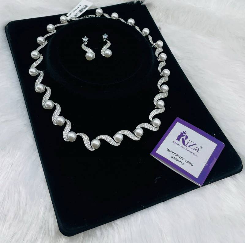 Ad Diamond Silver Necklace 26