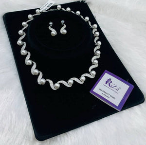 Ad Diamond Silver Necklace 26