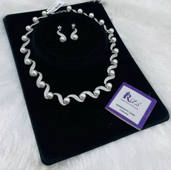 Ad Diamond Silver Necklace 26