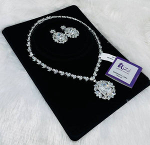 Ad Diamond Silver Necklace 28