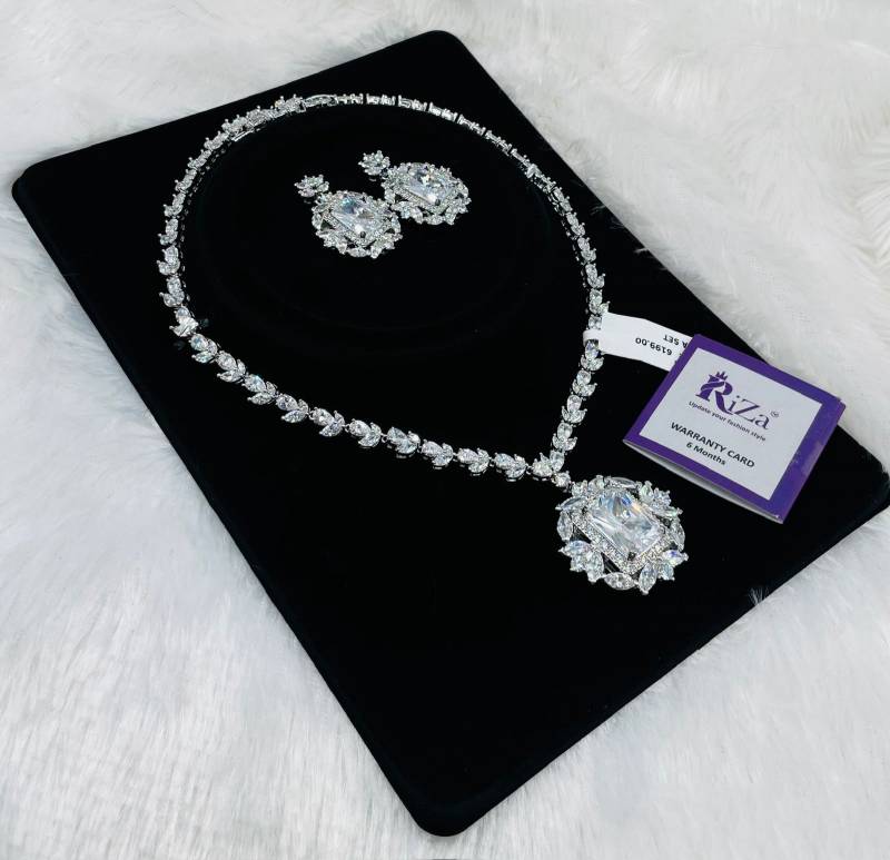 Ad Diamond Silver Necklace 28
