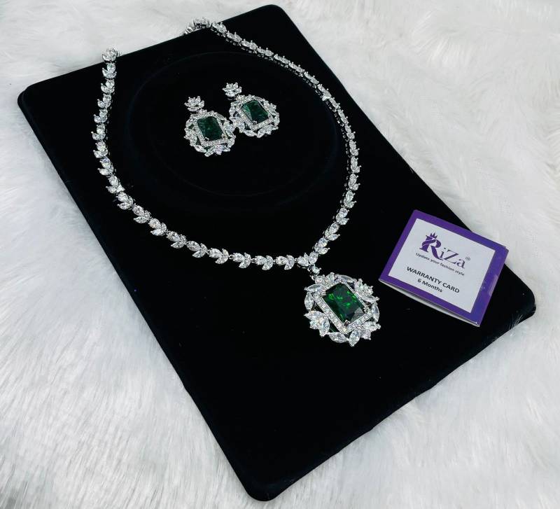 Ad Diamond Silver Necklace 28