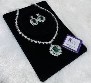 Ad Diamond Silver Necklace 28