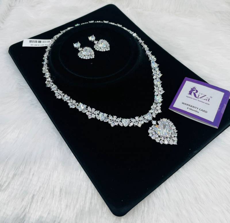 Ad Diamond Silver Necklace 29