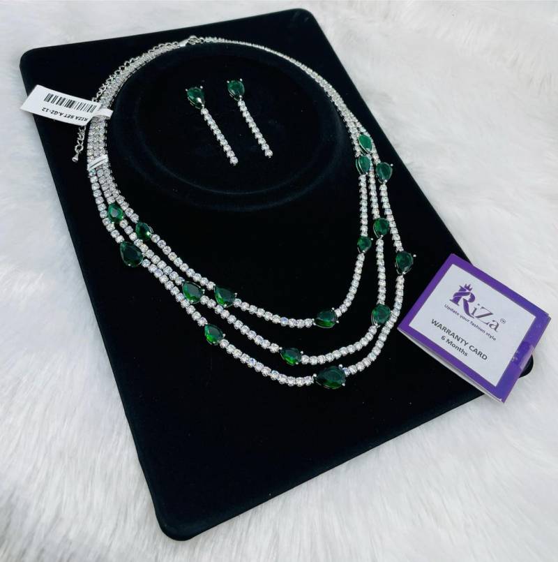 Ad Diamond Silver Necklace 29