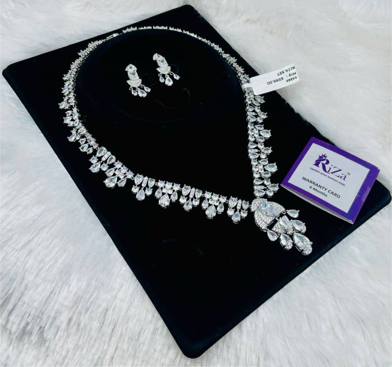 Ad Diamond Silver Necklace 32
