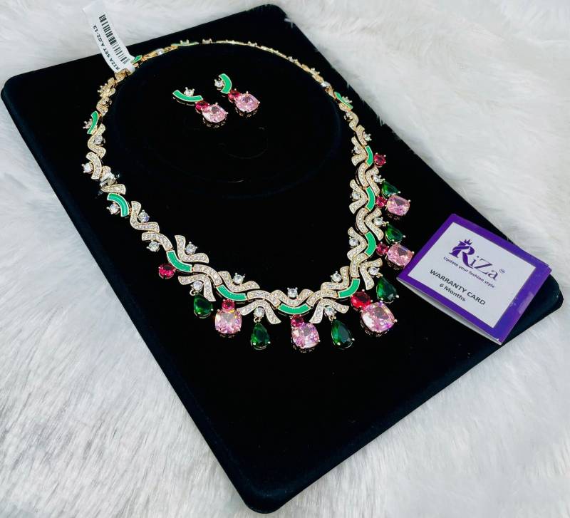 Ad Diamond Silver Necklace 32