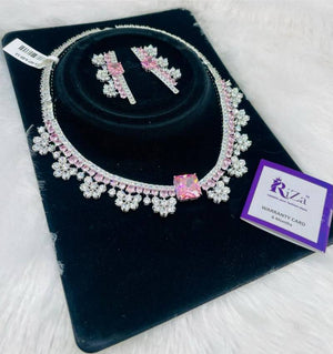 Ad Diamond Silver Necklace 33