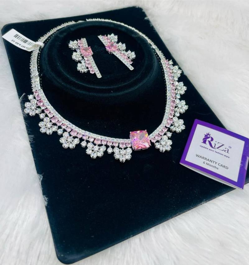 Ad Diamond Silver Necklace 33