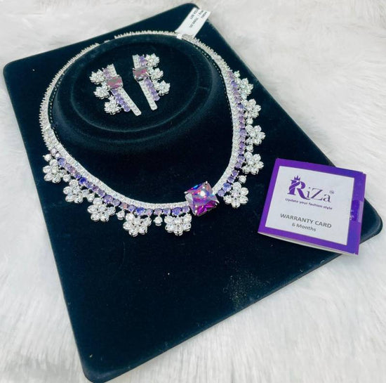 Ad Diamond Silver Necklace 33