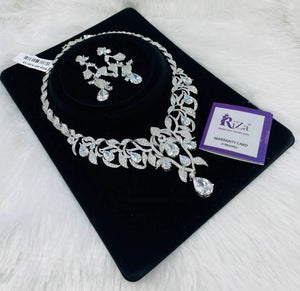 Ad Diamond Silver Necklace 35