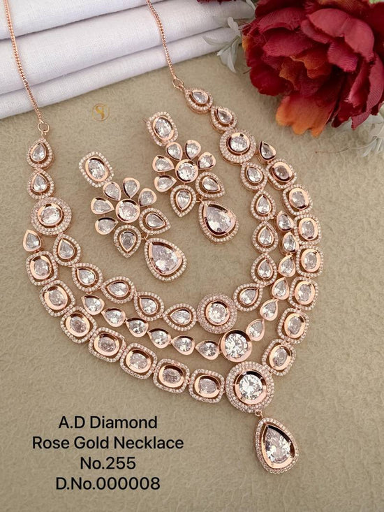 Ad Diamond Silver Necklace 38
