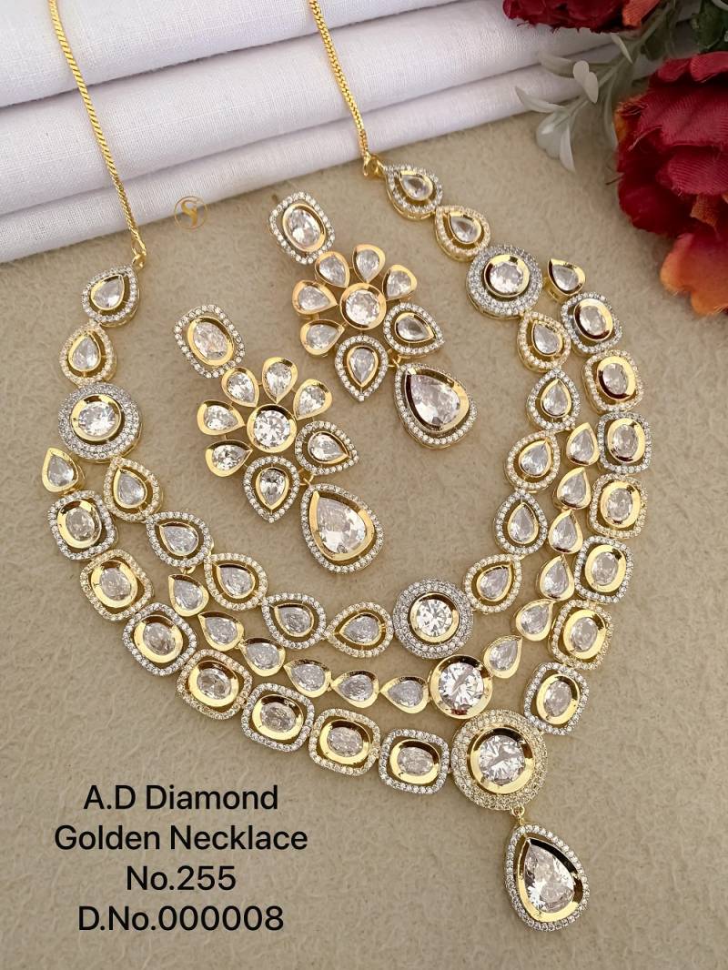 Ad Diamond Silver Necklace 38